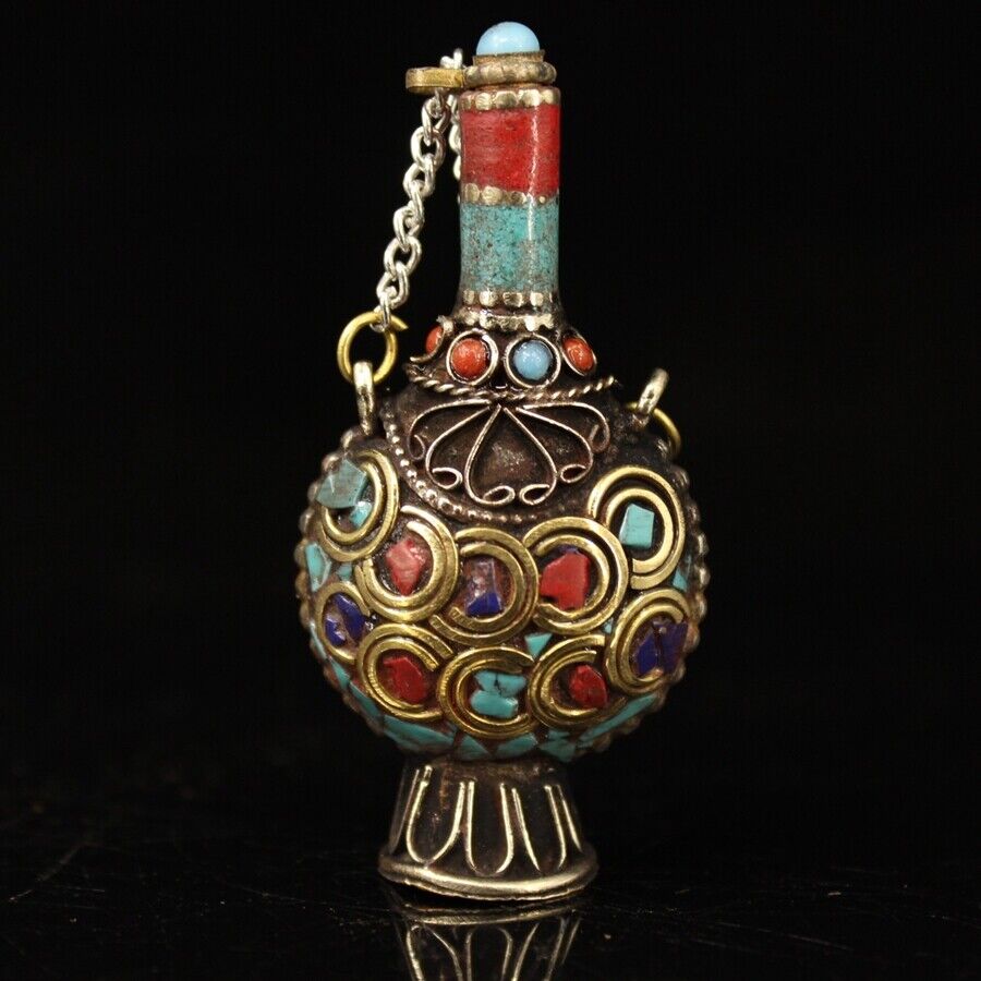 Vintage Collectible Bottles - Collection de pierres précieuses incrustées en