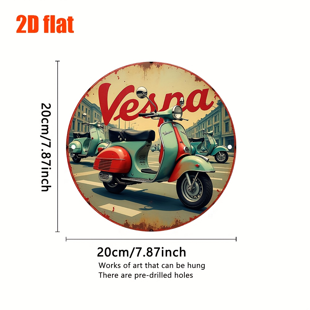 Art mural en métal pour scoote - Vintage Collectible Plates avis et prix